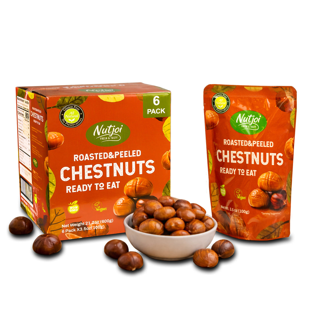 Nutjoi Chestnut Snack (3.5 oz x 6 pack / 600g)